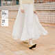 香影【告白旋渦裙】白色半身裙女2026春季新款仙氣飄飄長(cháng)裙小白裙 白色 S 155/60A/85-95斤