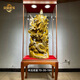 京城世家金絲楠木根雕擺件觀音菩薩實(shí)木雕刻客廳店面會所辦公室落地大擺設(shè) 香樟木（降龍觀音）帶框長70寬35高190