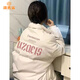 派吉鯊美式感復古棉服外套女2025冬季新款慵懶風(fēng)奶白色面包服情侶潮 杏色 M