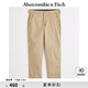 ABERCROMBIE & FITCH男裝春秋美式復(fù)古潮流寬松經(jīng)典直筒奇諾褲卡其褲KI130-2617 卡其色 32 /30 (175/82A)