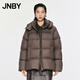 JNBY/江南布衣【白月光】秋冬云朵羽絨服女A型寬松簡約5O0C12340 209/深棕 XS