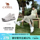 駱駝（CAMEL）清巖登山鞋男夏季新款戶外鞋防滑徒步鞋女士輕質(zhì)透氣徒步鞋運(yùn)動(dòng)鞋 白灰，女，透網(wǎng)版 38