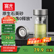 富光玻璃杯茶水分離泡茶杯子高硼硅雙層玻璃水杯大容量流光銀500ml