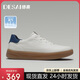 德賽（DESAI）男鞋低幫百搭真皮百搭休閑鞋時(shí)尚輕便通勤運(yùn)動板鞋男 白藍(lán) 41