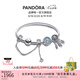 潘多拉（PANDORA）夢(mèng)之星辰手鐲套裝冰藍(lán)色鋪夢(mèng)網(wǎng)夢(mèng)想輕奢女七夕情人節(jié)禮物送女友 夢(mèng)之星辰手鐲套裝 17CM