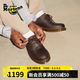 馬丁（DR.MARTENS）1461女款夏季舒適百搭美拉德瘋馬皮棕色皮鞋單鞋 深棕色 38