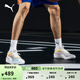 彪馬（PUMA）哈利伯頓同款緩震透氣實(shí)戰(zhàn)籃球鞋男女CLYDEALL-PRO194039 白-島嶼藍(lán)-01 42.5