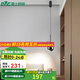 雷士（NVC）北歐創(chuàng)意吊線吊燈現代舒適光餐廳燈臥室燈床頭小吊燈燈具燈飾 雅昕黑色 12瓦 高顯指床頭小吊燈