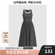 UR2025夏季新款女裝拼接假兩件撞色無袖連衣裙UWM750057