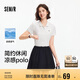 森馬（Semir）POLO衫女涼感抗菌修身襯衫2025夏刺繡休閑通勤套頭衫109325115001