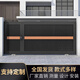 上海鋁藝庭院別墅大門鋁合金大門四折對開電動平移門農(nóng)村自建房大門木紋 經(jīng)典黑/款式1/（誠意金）100（款式顏色可定）