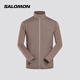 薩洛蒙（Salomon）男款 戶外運(yùn)動(dòng)防風(fēng)舒適外套中層抓絨衫 SNTIAL LIGHTWARM HYBRID 鐵灰色 C26449 M