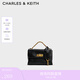 CHARLES&KEITH小號kerry郵差包單肩包斜挎包包女包生日七夕禮物CK2-80782516 Black黑色 小包