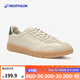 迪卡儂（DECATHLON）德訓(xùn)鞋男牛皮復(fù)古經(jīng)典Trainer70 男士T頭休閑運動鞋 米白灰 41