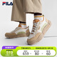 FILA 斐樂官方男鞋帆布鞋2025秋季漢堡鞋透氣休閑鞋運(yùn)動鞋