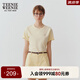 Teenie Weenie小熊短袖T恤女2025年夏季新款休閑白小T多巴胺清新打底上衣