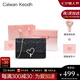 CALWAN KEODH新款小方包包女包單肩包真皮鏈條斜挎ck生日七夕情人節(jié)禮物送女友 黑色【奧斯汀粉禮盒+花束+賀卡】實(shí)用走心女生閨蜜
