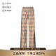 博柏利（BURBERRY）女款棉質(zhì)休閑褲長(zhǎng)褲女裝七夕禮物女 80405971 典藏米色黑色Vintage格紋 L /品牌原碼 10