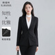 韓曼柯（HANMANKE）高端西裝外套女商務(wù)通勤職業(yè)正裝黑色西服外套時(shí)尚氣質(zhì)小個(gè)子套裝