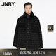 江南布衣（JNBY）【商場同款】24冬新品羽絨服襯衫領(lǐng)小香風(fēng)A型菱形提花5O0C15360 001/本黑 XS