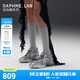 DAPHNE LAB【李嘉元?jiǎng)钔睢颗菖萏抢系?代 厚底透氣增高運(yùn)動(dòng)休閑女鞋 太空銀【口碑爆款】 37
