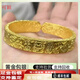 可穎金包銀手鐲女古法黃金包銀9999吉言多寶鏨刻實(shí)心開(kāi)口鐲子送女友 吉言手鐲-60克-金2.5克