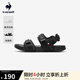樂卡克（Le coq sportif）法國公雞2025年夏季新品男女同款經(jīng)典簡約沙灘涼鞋 黑色 42