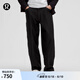 lululemon丨Oversized Utilitech? 男士超寬松款斜紋長褲 32L LM5B96S 黑色 34