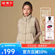 坦博爾【反季】秋冬羽絨服短款女士馬甲背心90鴨絨休閑保暖外套TD238006 奶茶棕 L (170)