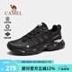 駱駝（CAMEL）清巖登山鞋男夏季新款戶外鞋防滑徒步鞋女士輕質(zhì)透氣徒步鞋運(yùn)動(dòng)鞋 黑色，男，透網(wǎng)版 42