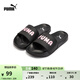 彪馬（PUMA）輕便透氣拖鞋外穿一字拖男女夏季休閑涼鞋LEADCAT 387234 黑色-淺粉紅-白-02 38