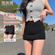 雪茜曼純欲包臀裙女夏2025新款防走光美式辣妹半身裙小眾高腰鯊魚(yú)皮裙子