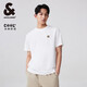 杰克·瓊斯（JACK&JONES） 春季新款商務(wù)通勤涼感華夫格logo皮標(biāo)圓領(lǐng)短袖T恤男款225101030