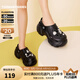 TOOMANYSHOES【趙昭儀同款】你的小熊輕氣球彩色泡泡洞洞鞋外穿涼鞋厚底拖鞋女 黑色（輕氣球款） 20 36/37