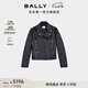 BALLY巴利黑色皮革女士夾克外套6238421 黑色 42