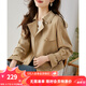 梵希蔓小個(gè)子風(fēng)衣外套女2025年新款春秋季減齡垂墜感上衣 V5095 卡其色 L
