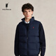 POLOWALK2025冬季新品男式羽絨馬甲休閑百搭通勤風(fēng)男式羽絨上衣 藏青 XL