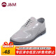快樂瑪麗【清倉專享價(jià)】休閑鞋女鞋秋季百搭英倫風(fēng)小皮鞋懶人一腳蹬樂福鞋 灰色 39 245mm
