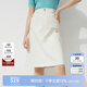 Hush Puppies【柔軟親膚】暇步士女裝春夏休閑通勤經(jīng)典半身裙女 118白色 M (28)