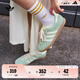 adidas「T頭鞋」STADT經(jīng)典時尚薄底運動板鞋男女阿迪達(dá)斯三葉草   綠色/乳白色/樹脂黃(女生買小半碼)   35.5