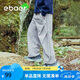 EBAER兒童休閑褲春季男童防水傘兵褲女童速干戶外運(yùn)動(dòng)褲 薄霧灰 160 