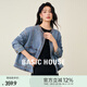 百家好（Basic House）Basic House/百家好春季新款韓版寬松百搭牛仔外套女短款?yuàn)A克上衣 深藍(lán) L