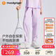 moodytiger兒童褲子拒水耐磨夏季男童長褲彈力寬松高彈女童長褲戶外防蚊褲
