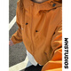 QGF多巴胺穿搭外套女男生情侶春秋季新款戶(hù)外登山服連帽沖鋒上衣夾克 金沙桔 S 【建議80-110斤】