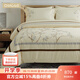 巢歌 【新中式】新疆長(zhǎng)絨棉3A抗菌重工刺繡床品四件套純棉雙人被套 喜上眉梢 1.8-2.0m床單款 床單款 220X240cm