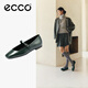 愛步（ECCO）七夕禮物 芭蕾舞鞋女 25年新款百搭淺口單鞋瑪麗珍鞋 舞悅234343 藻綠色23434301592 38