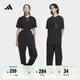 adidas情侶款加厚毛圈直筒束腳運(yùn)動(dòng)褲男女阿迪達(dá)斯官方輕運(yùn)動(dòng)   黑色   XXS