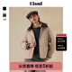 ELAND衣戀棉服女菱格紋輕盈保暖外套2024冬新款 淺卡其色(36)L/Beige L 170