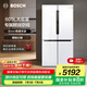 博世（BOSCH）冰箱605L大容量十字對開(kāi)門(mén) 四開(kāi)門(mén)變頻家用電冰箱 一級能效 風(fēng)冷無(wú)霜 5mm微縫半嵌 支持國家補貼 大白鯨KMF61A20TI 精細分儲