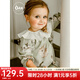 OAK FAMILY女孩長(zhǎng)袖兒童連衣裙女童公主裙子童裝 【兒童】絨球兔 90 cm
